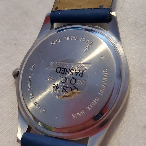 Nelsonic 1997 Pillsbury Doughboy Watch Silver & Blue‎ Heart Embossed Band main image 5